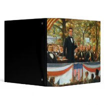 Abraham Lincoln and Stephen A. Douglas Vinyl Binder