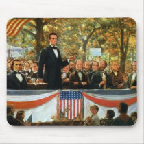 Abraham Lincoln and Stephen A. Douglas Mousepad