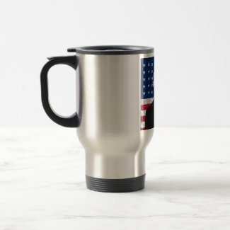Abraham Lincoln and The American Flag mug