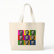 Abraham Lincoln Art Gifts---Unique 9 Photos Canvas Bag