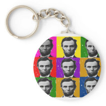 Abraham Lincoln Art Gifts---Unique 9 Photos Key Chains