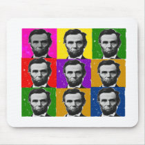 Abraham Lincoln Art Gifts---Unique 9 Photos Mouse Mats
