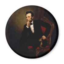 Abraham Lincoln by George Peter Alexander Healy Fridge Magnets
