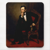 Abraham Lincoln by George Peter Alexander Healy Mouse Pads