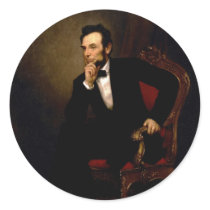 Abraham Lincoln by George Peter Alexander Healy Sticker
