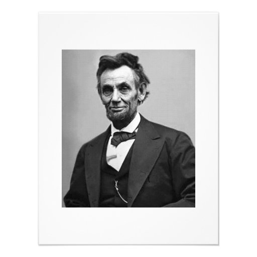 Abraham Lincoln Custom Announcement