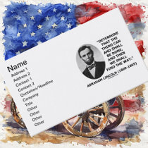 Abraham Lincoln Determine Thing Can Shall Be Done Business Card Templates
