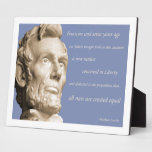 Abraham Lincoln Display Plaque