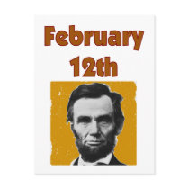 Abraham Lincoln February 12th T-Shirt & Gifts Post Cards