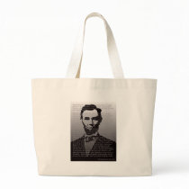 Abraham Lincoln Gettysburg Address Tote Bags