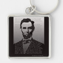 Abraham Lincoln Gettysburg Address Key Chain