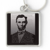 Abraham Lincoln Gettysburg Address Key Chain