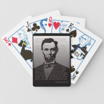 Abraham Lincoln Gettysburg Address Playing Cards playing cards