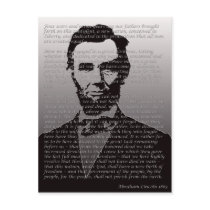 Abraham Lincoln Gettysburg Address Postcards
