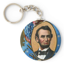 Abraham Lincoln Giving Gettysburg Address Keychains