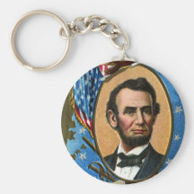 Abraham Lincoln Giving Gettysburg Address Keychains