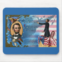 Abraham Lincoln Giving Gettysburg Address Mousepad