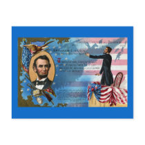 Abraham Lincoln Giving Gettysburg Address Post Card