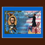 Abraham Lincoln Giving Gettysburg Address postcards