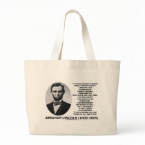 Abraham Lincoln House Divided Cannot Stand Quote Canvas Bag