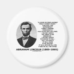 Abraham Lincoln House Divided Cannot Stand Quote Fridge Magnets
