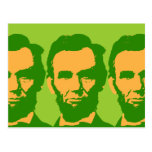 Abraham Lincoln in Orange & Green Post Cards