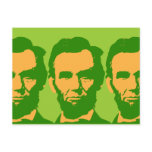 Abraham Lincoln in Orange & Green Post Cards