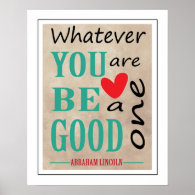 Abraham Lincoln Inspirational Quote Typography Poster