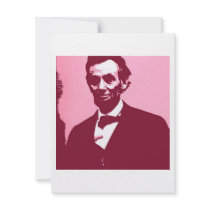Abraham Lincoln Custom Announcement