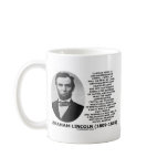 Abraham Lincoln Labor Capital Mutual Benefits Coffee Mugs