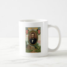 Abraham Lincoln & Log Cabin in Kentucky Coffee Mugs