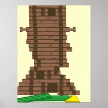 Abraham Lincoln Logs Cool Poster