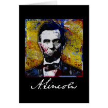 Abraham Lincoln - Painting cards by spacedust Abraham Lincoln - Painting cards