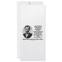 Abraham Lincoln Patient Confidence Justice Quote Custom Rack Cards