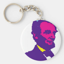 Abraham Lincoln Pixelated Keychains