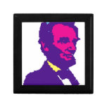 Abraham Lincoln Pixelated Trinket Boxes