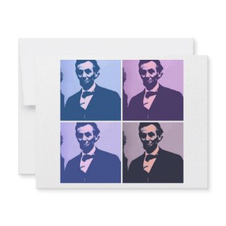 Abraham Lincoln Pop Art invitation