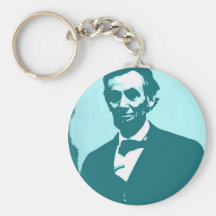 Abraham Lincoln Pop Art Keychain