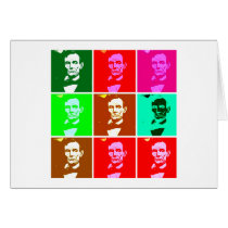 Abraham Lincoln Pop Art T-shirts, Sweats Greeting Card