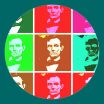 Abraham Lincoln Pop Art T-shirts, Sweats stickers