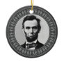 Abraham Lincoln Portrait and Quote - Double-sided Christmas Ornament