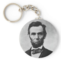 Abraham Lincoln Portrait by Alexander Gardner Keychain