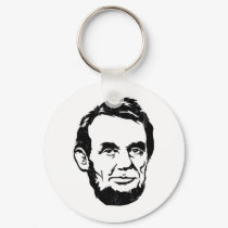 Abraham Lincoln Portrait Keychain