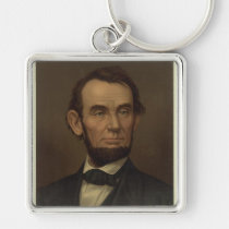 Abraham Lincoln Portrait Keychain keychains
