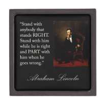Abraham Lincoln Portrait & Quote Gift Box premium gift boxes