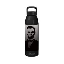 Abraham Lincoln Portrait Water Bottle water bottles