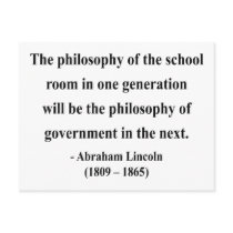 Abraham Lincoln Quote 11a Postcard