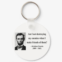 Abraham Lincoln Quote 12b keychains by brainburst Abraham Lincoln Quote 12b keychains