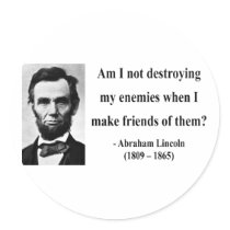 Abraham Lincoln Quote 12b Sticker