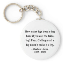 Abraham Lincoln Quote 13a Key Chains